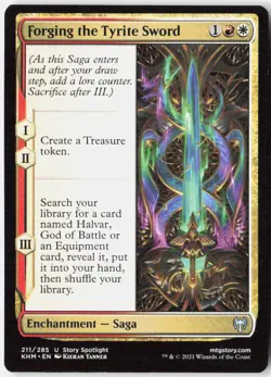 Magic Forging the Tyrite Sword Kaldheim [KHM - 211] NM Uncommon - Image 1