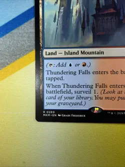 Wizards of the Coast Thundering Falls MKM Regular Rare Land Blue Red #269 EN - Image 4