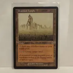 Wizards Deserted Temple Rare Land Regular Odyssey Rob Alexander English - Image 1