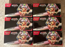 Pokemon TCG Prismatic Evolutions Surprise Box LOT OF 6 Factory Sealed Boxes - Image 1