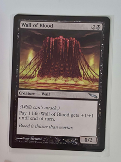 MTG Wall of Blood - Mirrodin #82 Magic The Gathering LP - Image 1