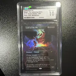 MTG Lord of the Pit Rainbow FOIL Secret Lair Kieran Yanner CGC 10 Gem Pop 1 🔥💎 - Image 1