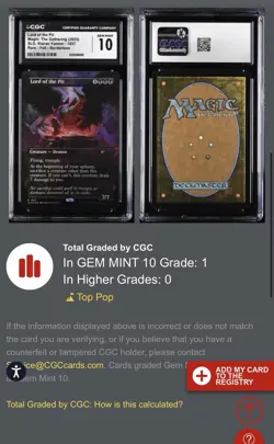 MTG Lord of the Pit Rainbow FOIL Secret Lair Kieran Yanner CGC 10 Gem Pop 1 🔥💎 - Image 2