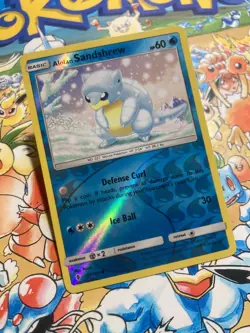 Alolan Sandshrew 19/145 Common Guardians Rising Pokemon TCG Reverse Holo - Image 2