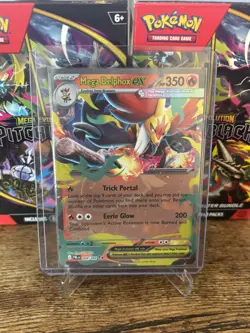 Mega Delphox EX 008/084 Double Rare Pokemon Pitch Black ME05 English - Image 1