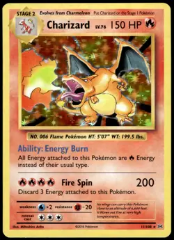 Charizard 11/108 Evolutions Holo Rare NM/VLP Pokemon 2016 - Image 1