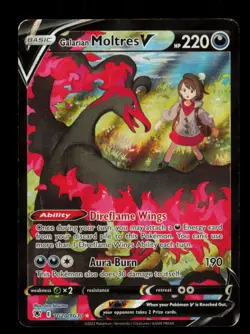 Pokemon Card Galarian Moltres V TG20/TG30 Astral Radiance TG FA Rare MP 2022 - Image 1