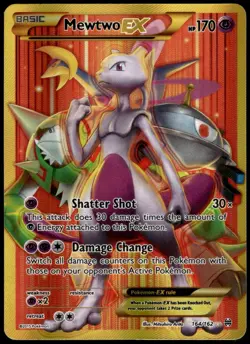 Mewtwo EX 164/162 BREAKthrough Secret Rare LP Pokemon 2015 - Image 1