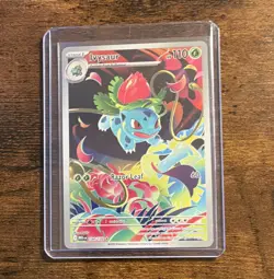 Pokemon TCG Ivysaur 134/132 ME01 Mega Evolution Illustration Rare Holo 110HP - Image 1