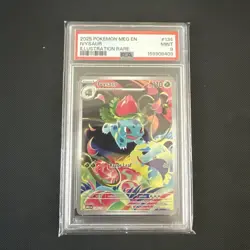 PSA 9 Ivysaur 134/132 Illustration Rare Mega Evolution Pokemon - Image 1