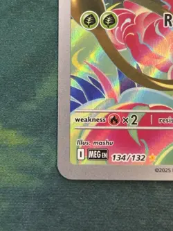 Pokemon TCG Mega Evolution Ivysaur Illustration Rare Card 134/132 NM/M Condition - Image 2
