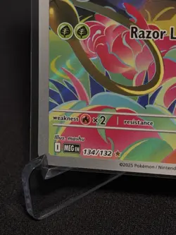 Pokemon TCG Ivysaur Mega Evolution #134/132 Illustration Rare, Mint Condition - Image 5
