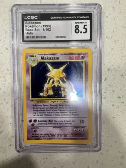 Pokemon TCG Alakazam Base Set 1/102 Holo 1999-2000 Wizards Base Set Copyright... - Image 1