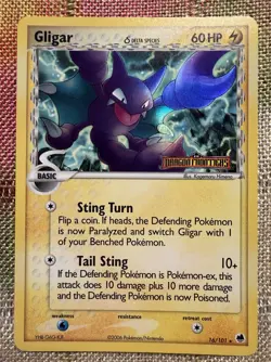 Pokemon TCG Gligar Dragon Frontiers Reverse Holo Card 16/101 - Image 1