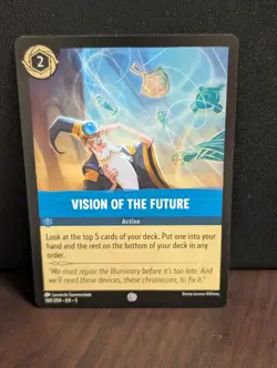 Lorcana NM Shimmering Skies Common Vision of the Future 160/204 - Image 1