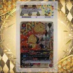 ACE 9 Zenitsu UA05BT/KMY-1-071 SR** 2 Star Parallel Union Arena Demon Slayer JP - Image 1