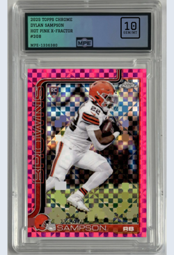 Lot of 5 MPE Graded Football Cards: Sampson, Judkins, ETC. (AA2) - Image 2