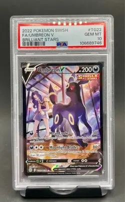 PSA 10 Umbreon V TG22 Full Art 2022 Pokemon SwSh Brilliant Stars Trainer Gallery - Image 1
