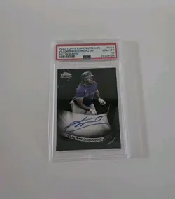 2022 Topps Chrome Black Vladimir Guerrero Jr Auto PSA 10 Blue Jays CBA-VGJ - Image 1