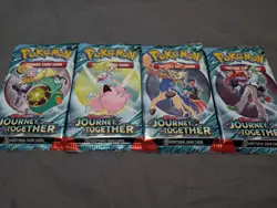 Pokemon Scarlet & Violet Journey Together Sealed Booster Packs x4 - Image 1