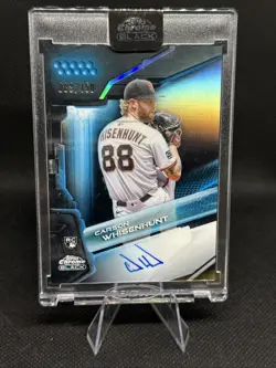 Topps 2026 Chrome Black Carson Whisenhunt RC Auto #CBA-CWH /150 Giants Blue - Image 1