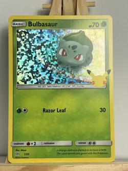 Bulbasaur 001/025 Promo McDonald's 25th Anniversary Promos Pokemon Holo NM - Image 1
