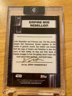 2021 Topps Star Wars Galaxy Empire and Rebellion #48 Dual Auto Jerry Vanderstelt - Image 2