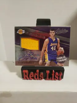 2016-17 Absolute Rookie-Auto-Jersey #21 Ivica Zubac 35/49 Los Angeles Clippers - Image 1