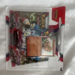Pokemon TCG Scarlet & Violet 3-Pack Blister Booster + Arcanine Promo, English - Image 1