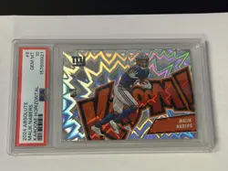 2024 Panini Absolute - Kaboom! Horizontal Malik Nabers #6 (RC) PSA 10 Gem Mint - Image 1