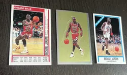 Michael Jordan 1991-92 Panini Basketball Sticker Lot #96,116,190 Gold Foil Rare - Image 3