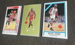Michael Jordan 1991-92 Panini Basketball Sticker Lot #96,116,190 Gold Foil Rare - Image 4