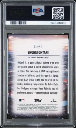 2025 TOPPS HOME FIELD ADVANTAGE #HA5 SHOHEI OHTANI PSA 9 - Image 2