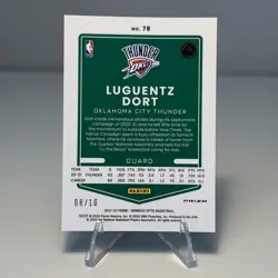2021-22 Donruss Optic Luguentz Dort - Gold Pulsar 8/10 #78 Thunder Lu Dort 🔥 - Image 2