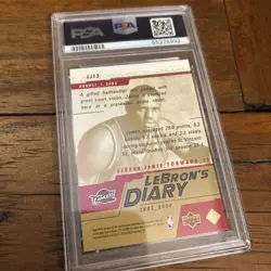 LeBron James 2003 Upper Deck Lebron's Diary RC Rookie #lj13 PSA 9 Mint 🔥📈 - Image 3