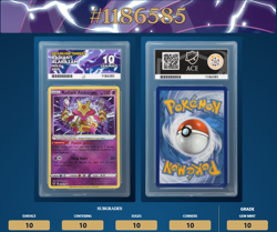 Radiant Alakazam 059/195 Pokemon Silver Tempest ACE 10 *Perfect Subgrades* - Image 3