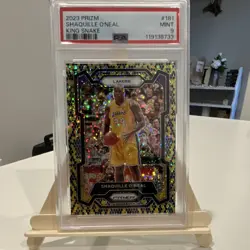 2023-24 Panini Shaquille O'Neal King Snake Prizm #181 PSA 9 Lakers (low pop) - Image 1
