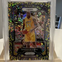 2023-24 Panini Shaquille O'Neal King Snake Prizm #181 PSA 9 Lakers (low pop) - Image 3