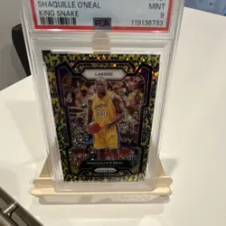 2023-24 Panini Shaquille O'Neal King Snake Prizm #181 PSA 9 Lakers (low pop) - Image 4