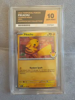 Pikachu Cosmos Holo #051 Pokemon Day Collection 2026 ACE 10 - Image 1
