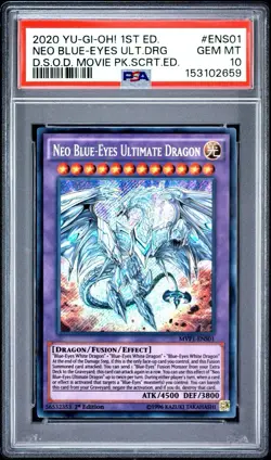 Neo Blue-Eyes Ultimate Dragon MVP1-ENS01 The Dark Side 1st Edition - PSA 10 - Image 1