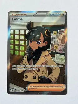 Emma 107/086 Ultra Rare Holo Chaos Rising Pokemon Card NM - Image 1