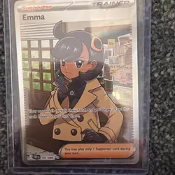 POKEMON - EMMA - 107/086 ULTRA RARE HOLO CHAOS RISING - FULL ART - Image 2