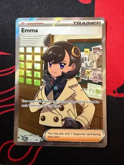 Pokemon TCG Emma 107/086 Ultra Rare Full Art Chaos Rising Near Mint - Image 1