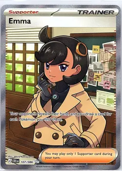 Emma 107/086 Ultra Rare Chaos Rising Pokemon Holo Near Mint - Image 1