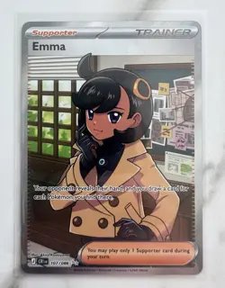 Pokemon TCG Emma 107/086 Ultra Rare Full Art Chaos Rising Mint Pack Fresh - Image 1