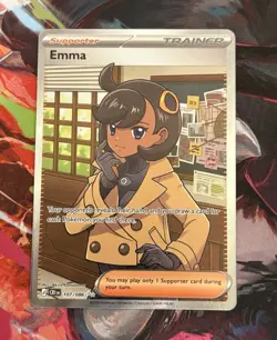 Emma 107/086: Chaos Rising Ultra Rare Full Art Holo. NM Pokemon - Image 1