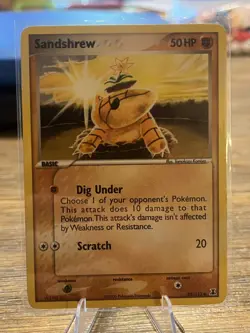 Pokemon TCG Sandshrew 82/113 Regular Fighting HP50 Moderately Played Card - Image 1