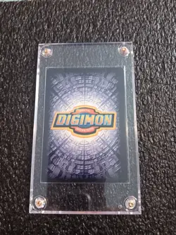 digimon card metalgarurumon bo-149 new sleeved gold stamp name - Image 3