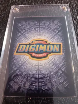 digimon card metalgarurumon bo-149 new sleeved gold stamp name - Image 4